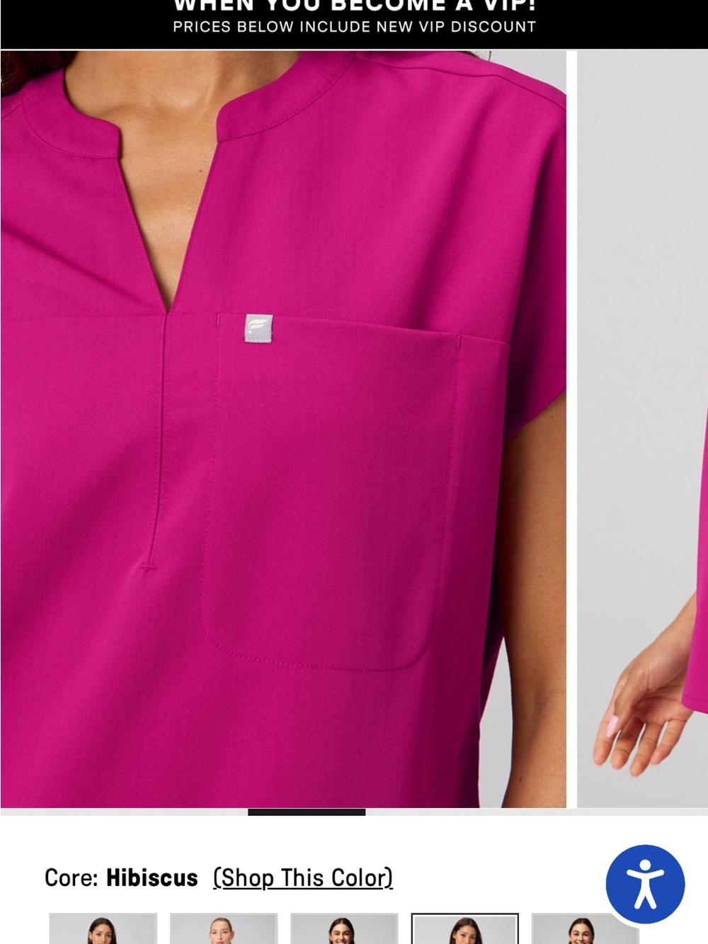 Fabletics Hibiscus Evolve Oversized Scrub Top - Picture 3 of 8